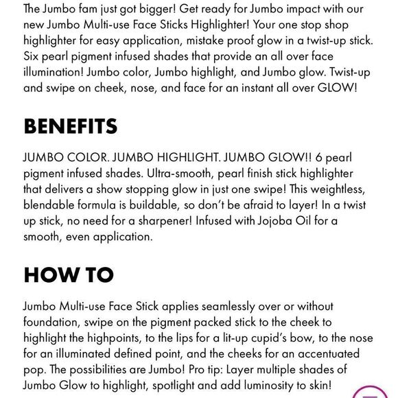 🦋 Bundle 5/$25 NYX Jumbo Multi-use Face Stick Highlighter 03 Lemon Meringue… - Picture 5 of 7